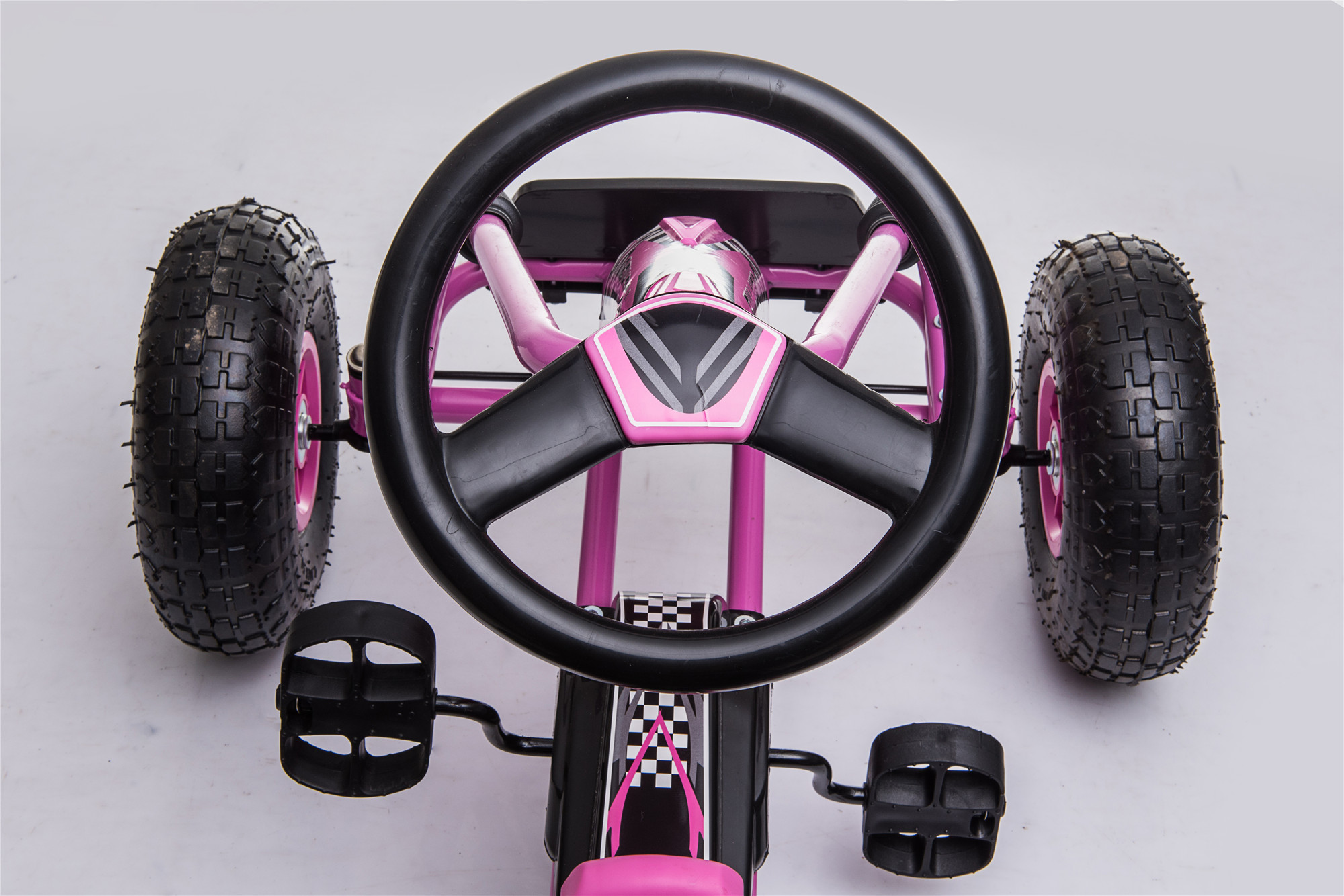 Swift Rubber Wheel Go Kart (Pink) - Image 3
