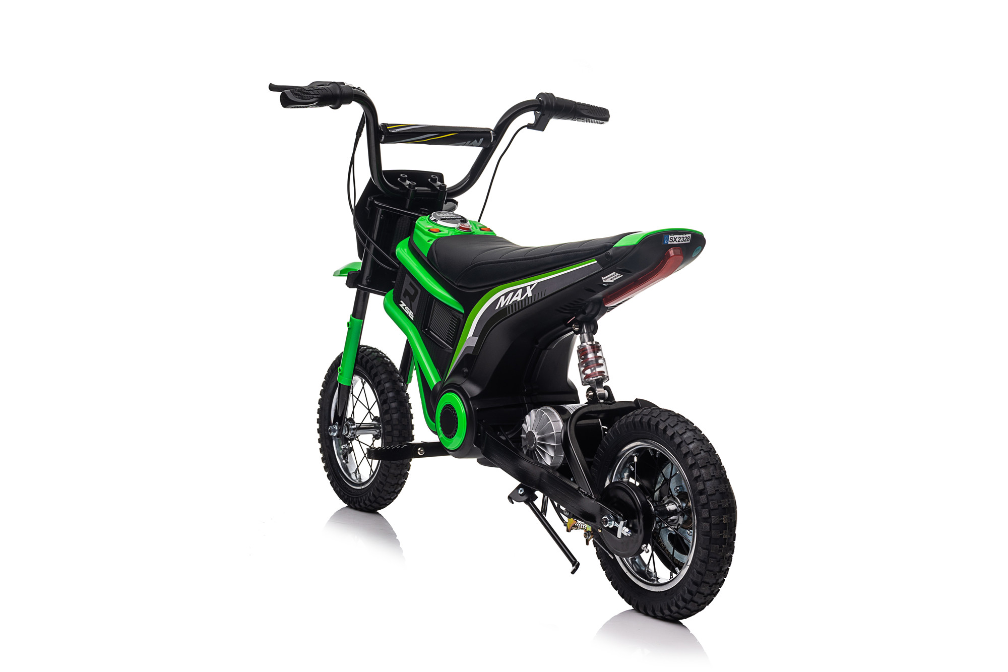 Dirt Bike Scrambler 24V Electric Ride On Motorbike Green - Image 3
