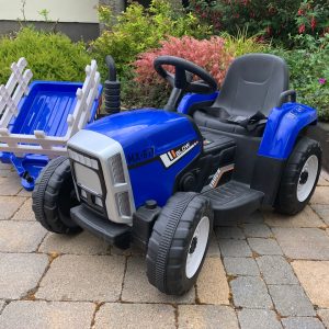 MX Blue 12V Electric Tractor Trailer